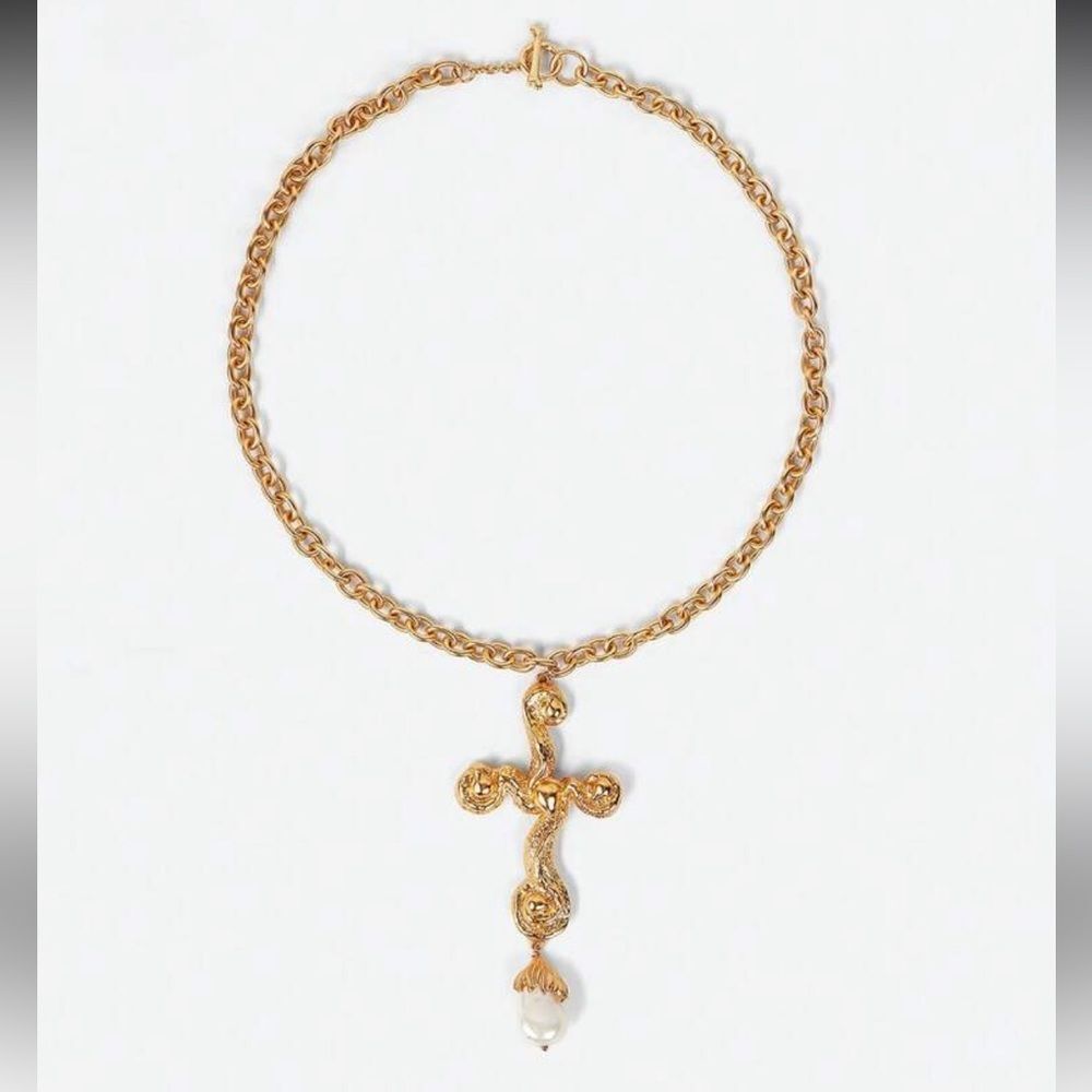 Statement Cross Necklace A1523 - image 3